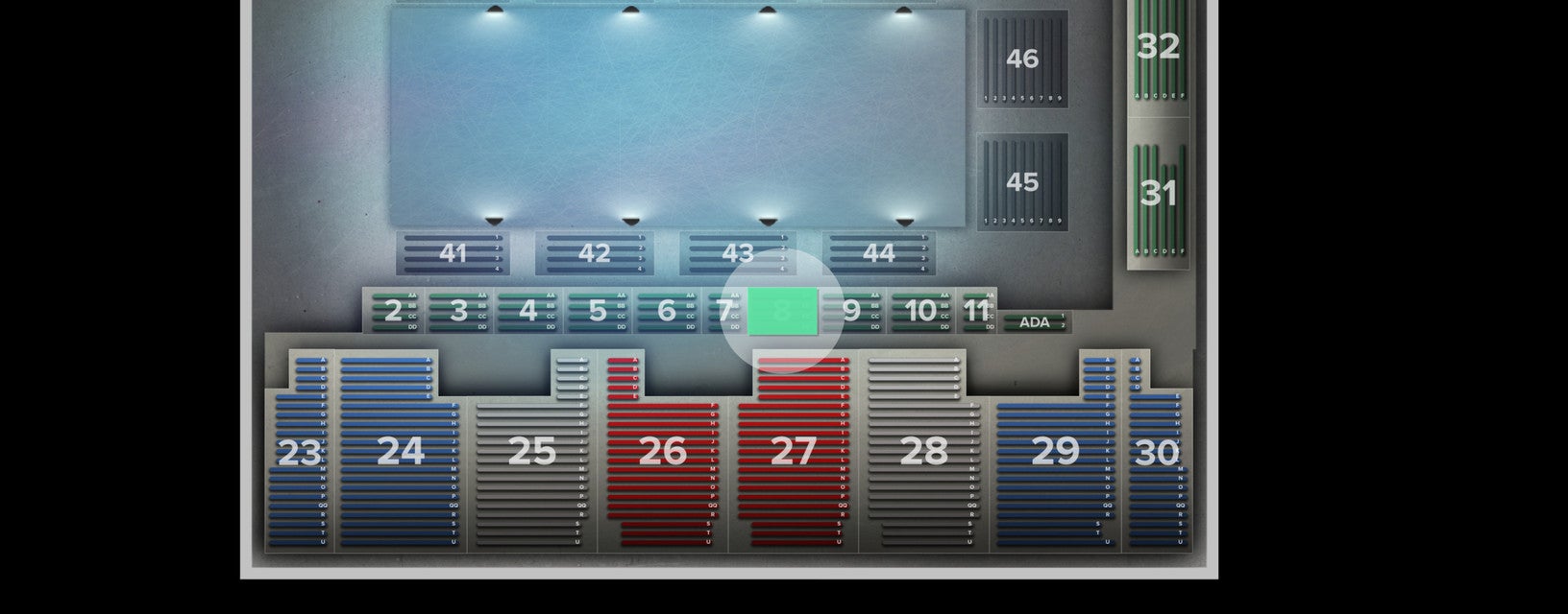 Seat view from Box