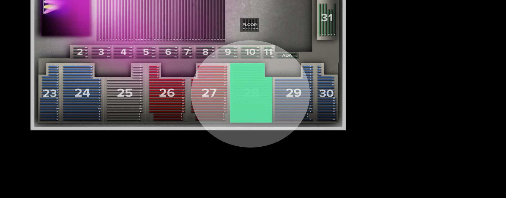 Seat view from Stand