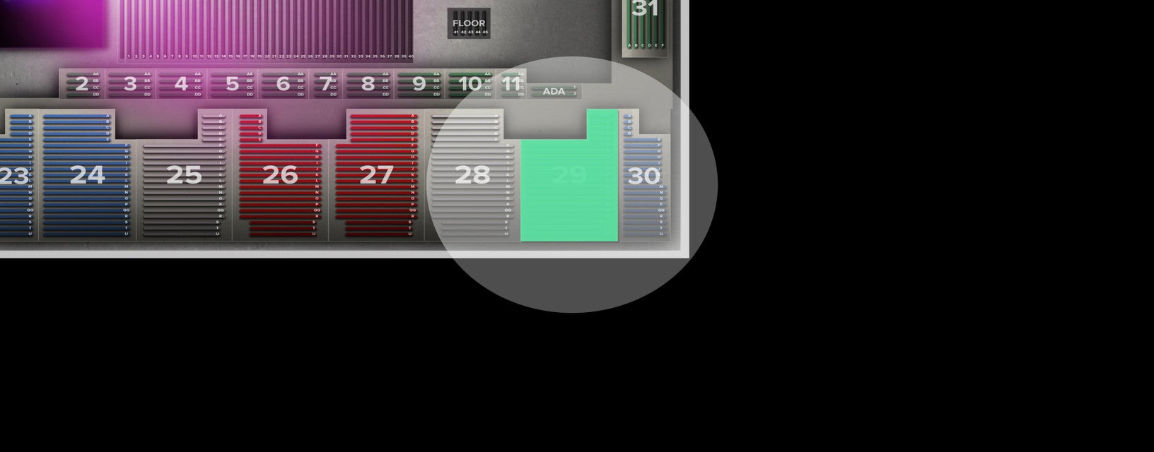 Seat view from Stand