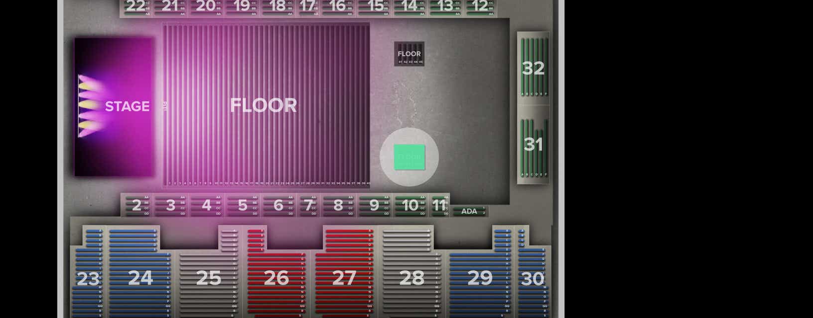 Seat view from Floor