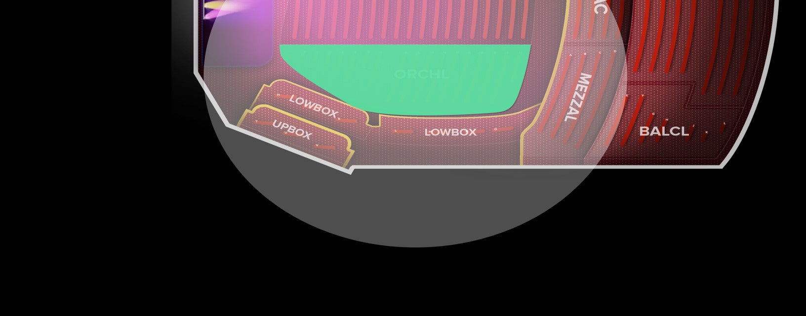 Seat view from Orchestra