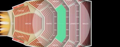 Seat view from Mezzanine Center