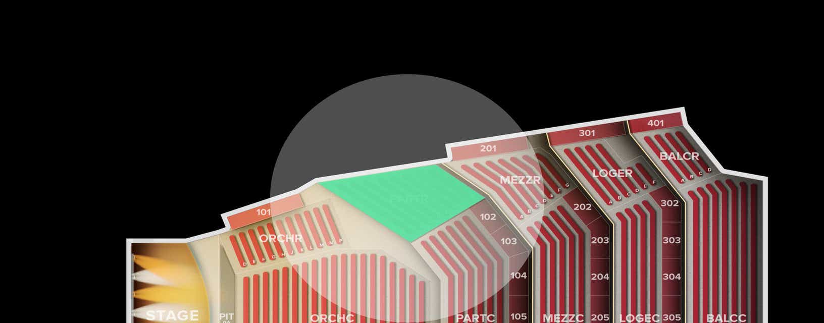 Seat view from Parterre Right