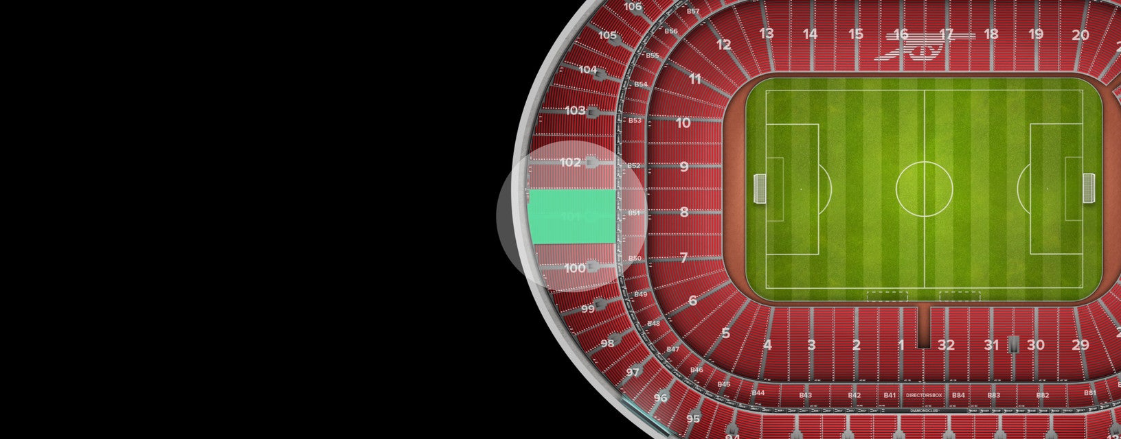 Seat view from Shortside Upper Tier
