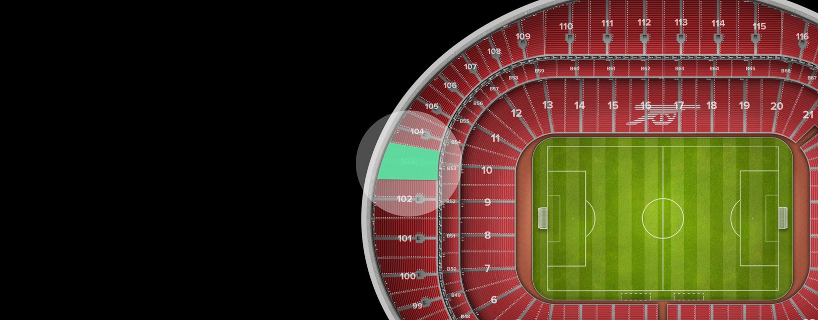Seat view from Shortside Upper Tier