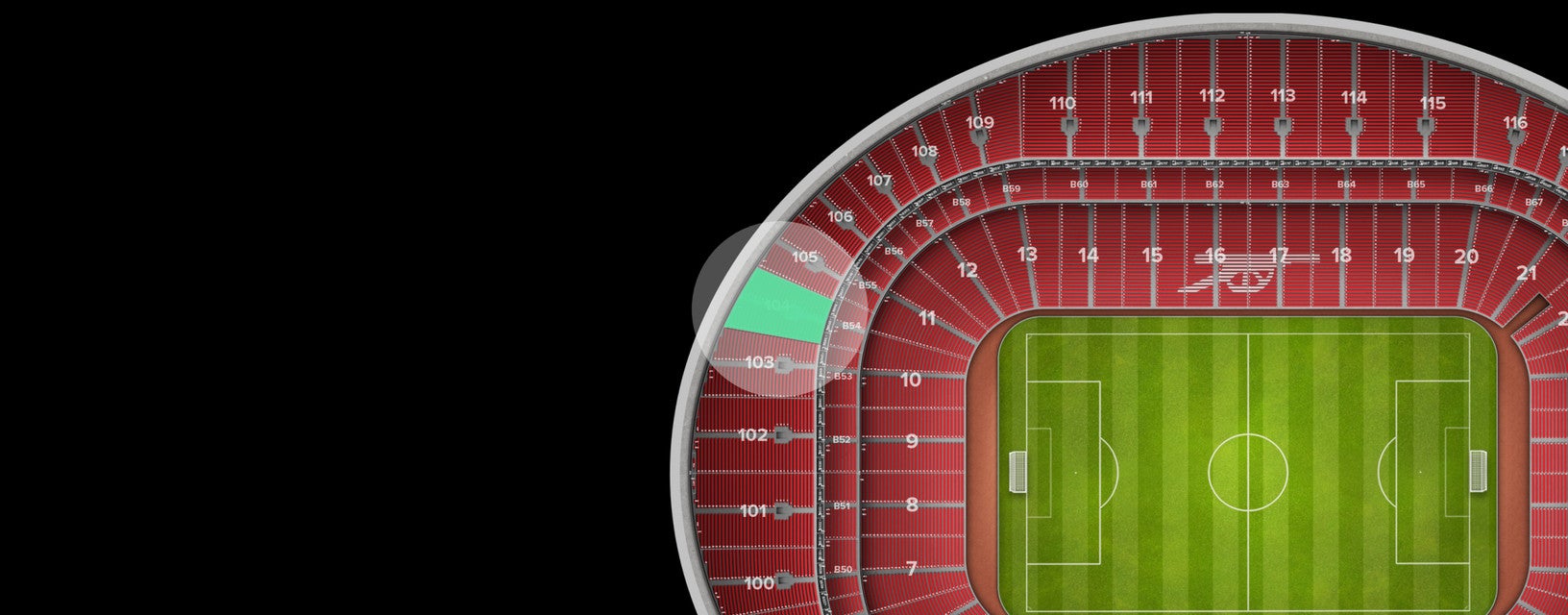 Seat view from Shortside Upper Tier