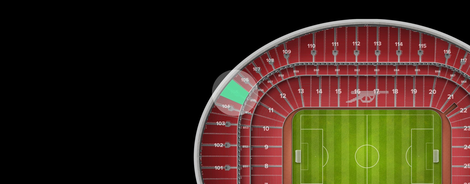 Seat view from Shortside Upper Tier