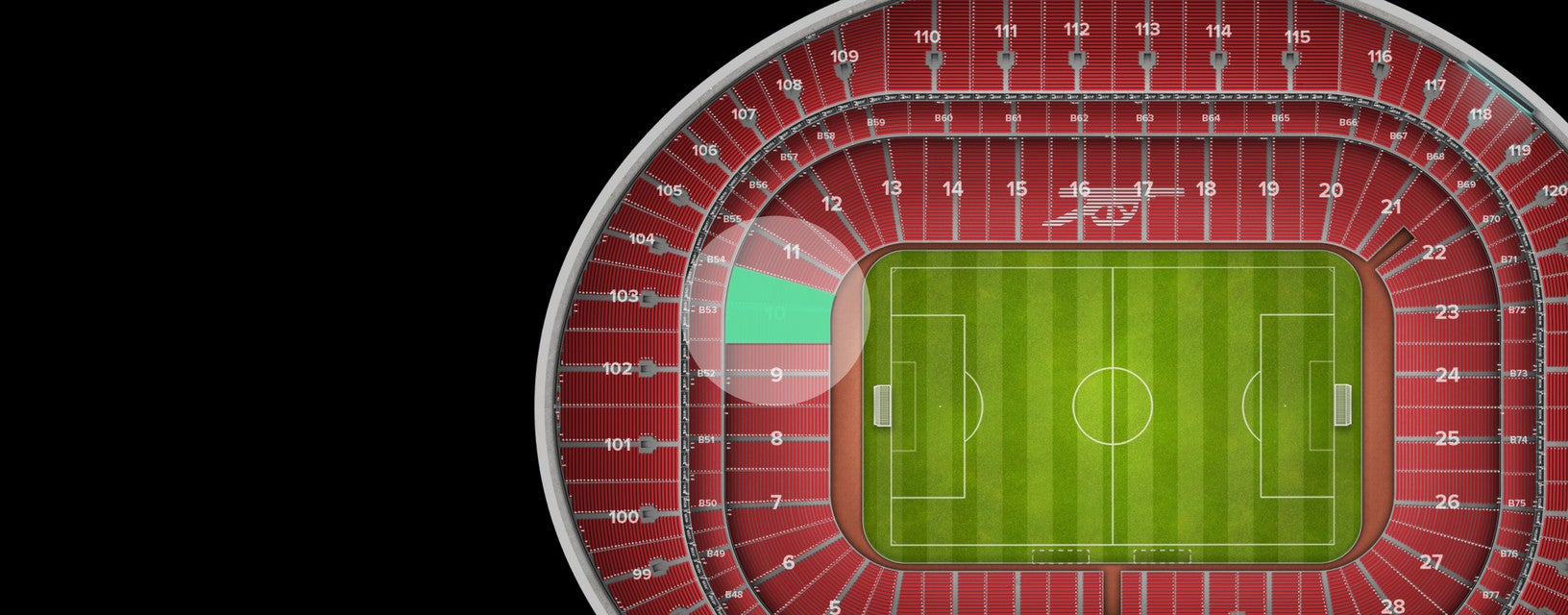 Seat view from Shortside Lower Tier