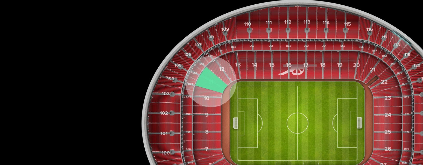 Seat view from Shortside Lower Tier