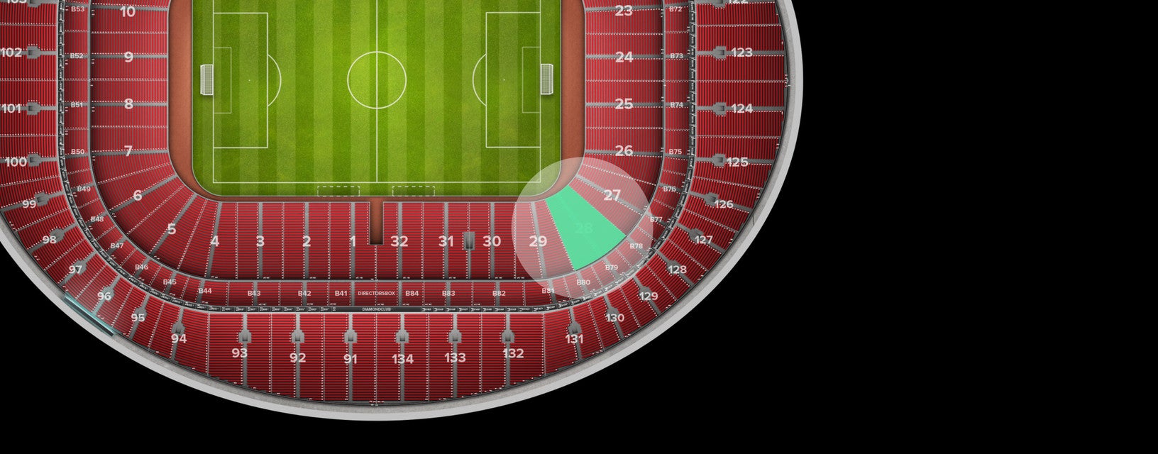 Seat view from Shortside Lower Tier