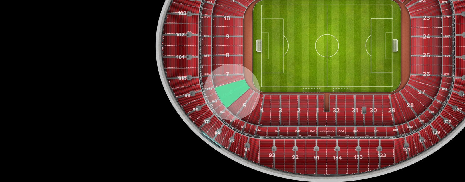 Seat view from Shortside Lower Tier