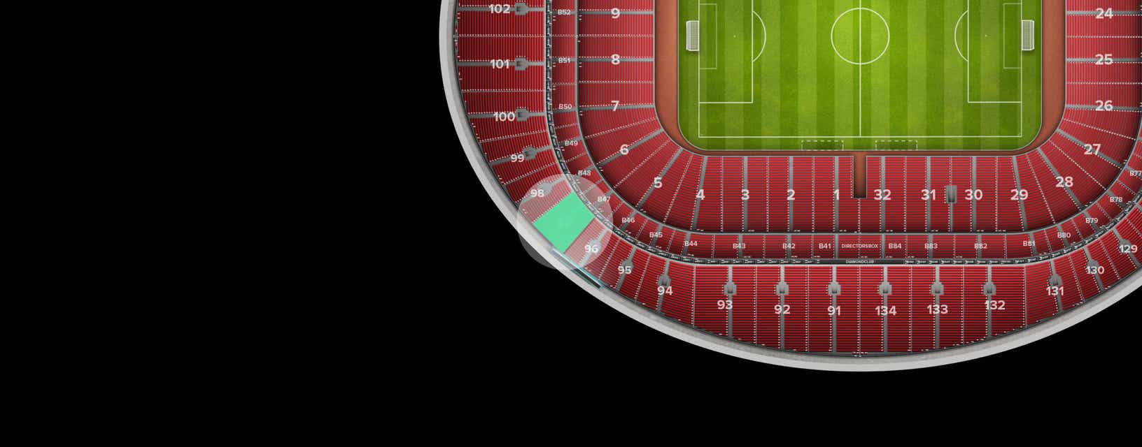 Seat view from Shortside Upper Tier