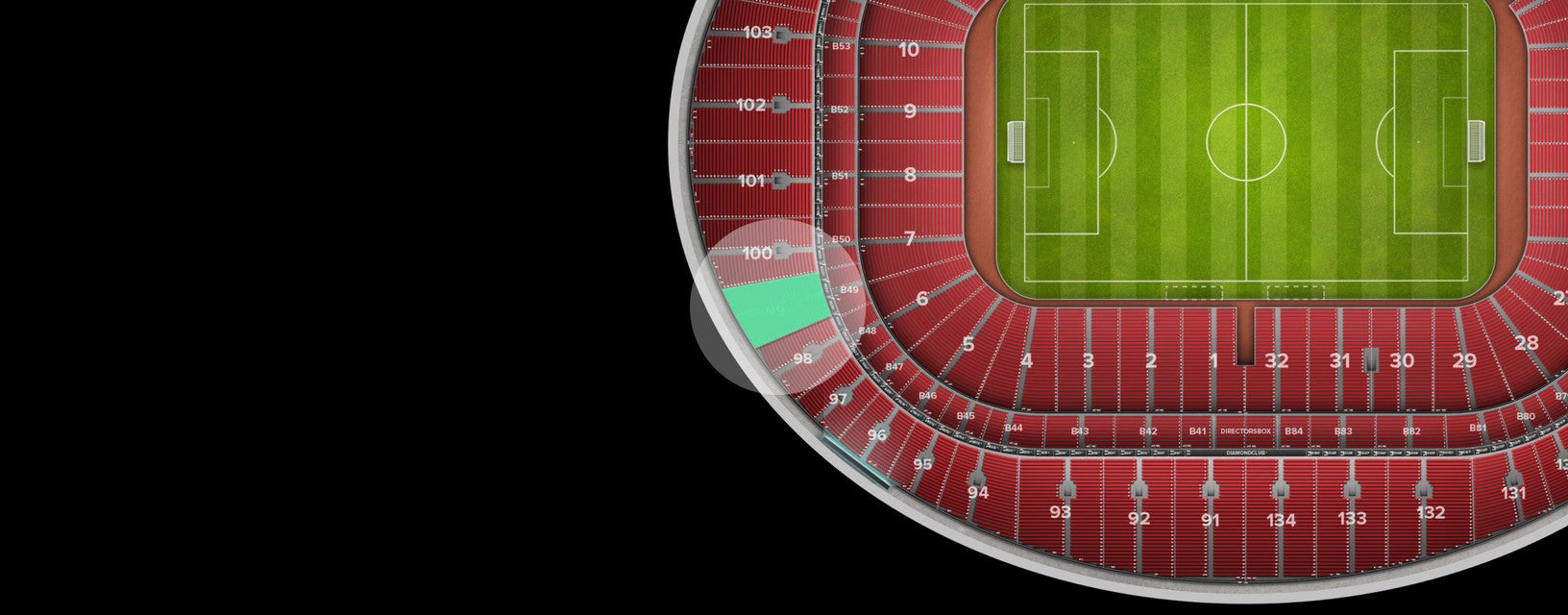 Seat view from Shortside Upper Tier