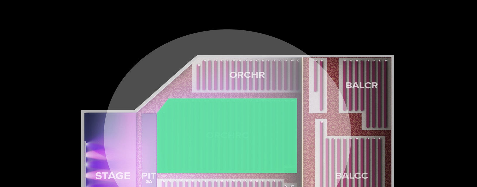 Seat view from Orchestra
