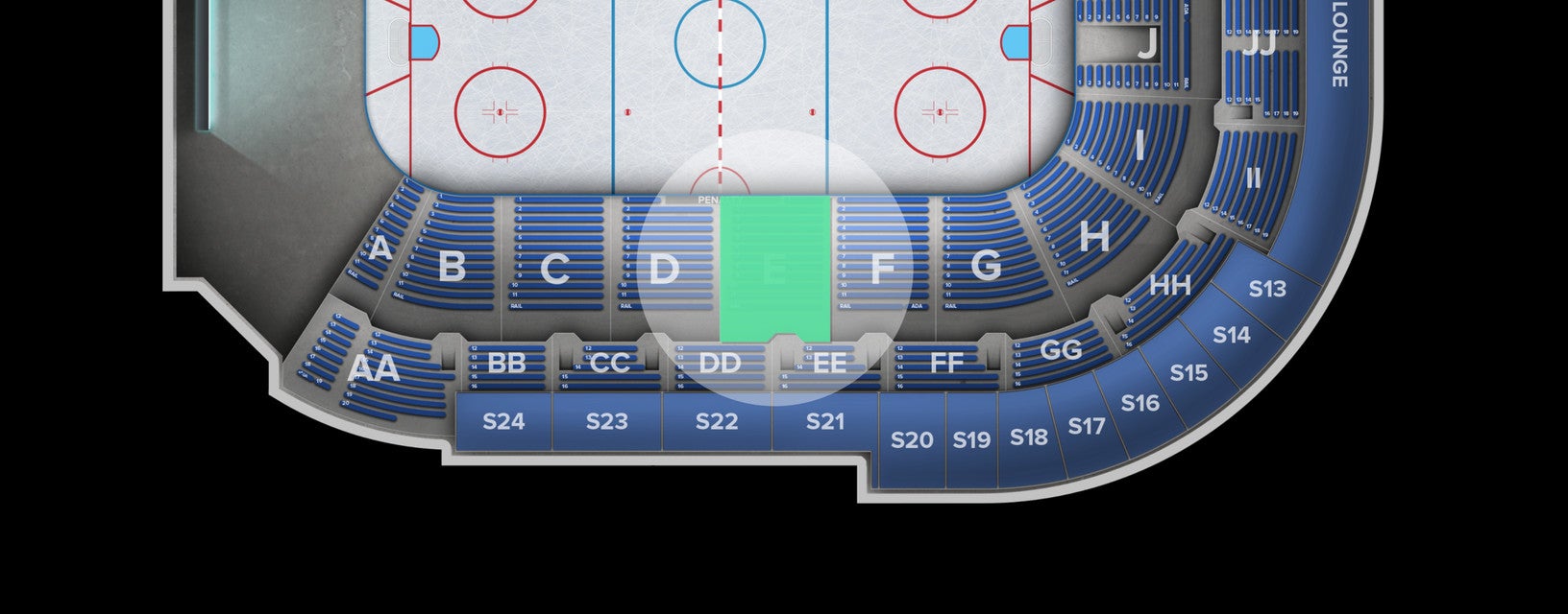 Seat view from Lower