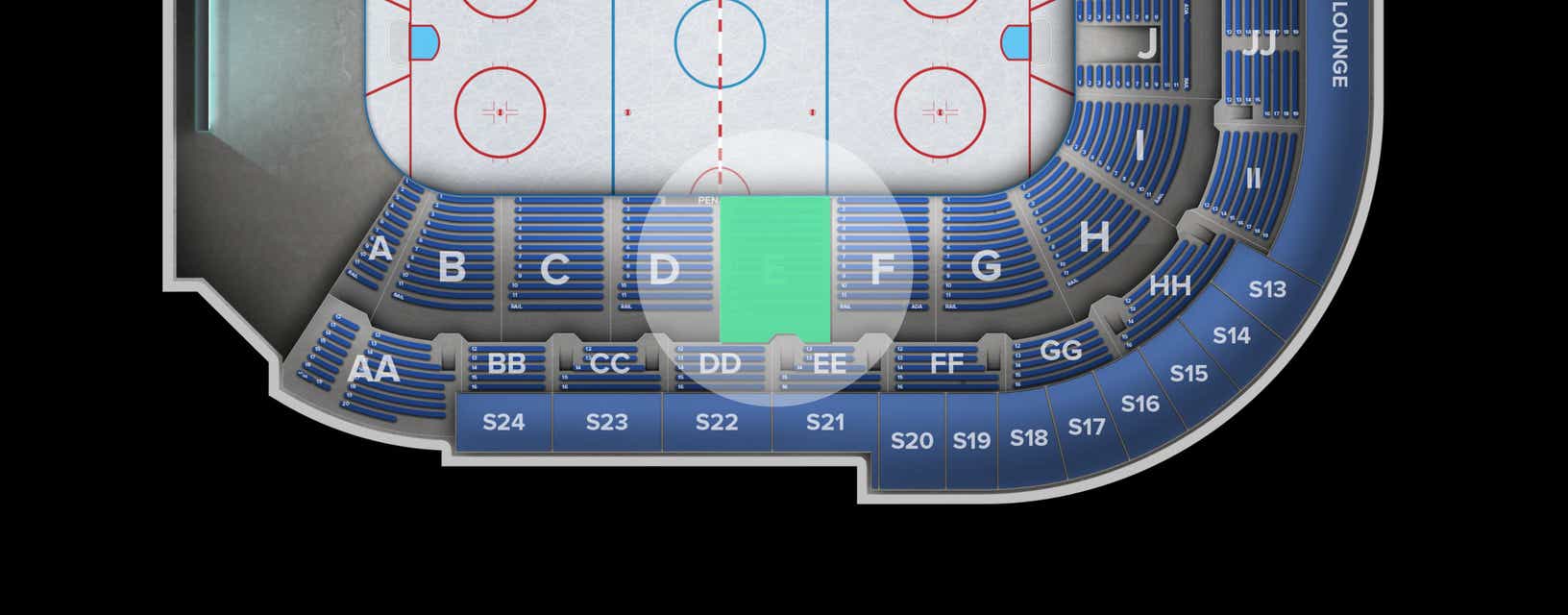Seat view from Lower