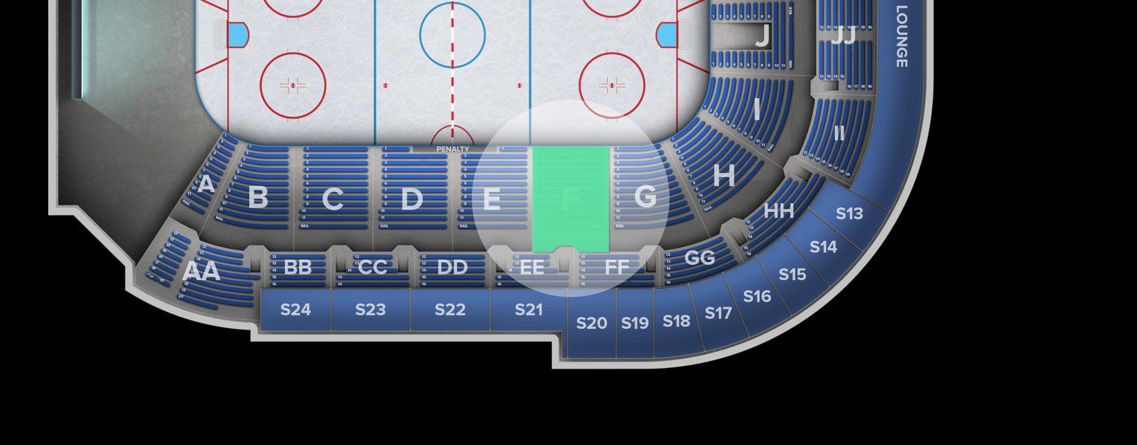 Seat view from Lower