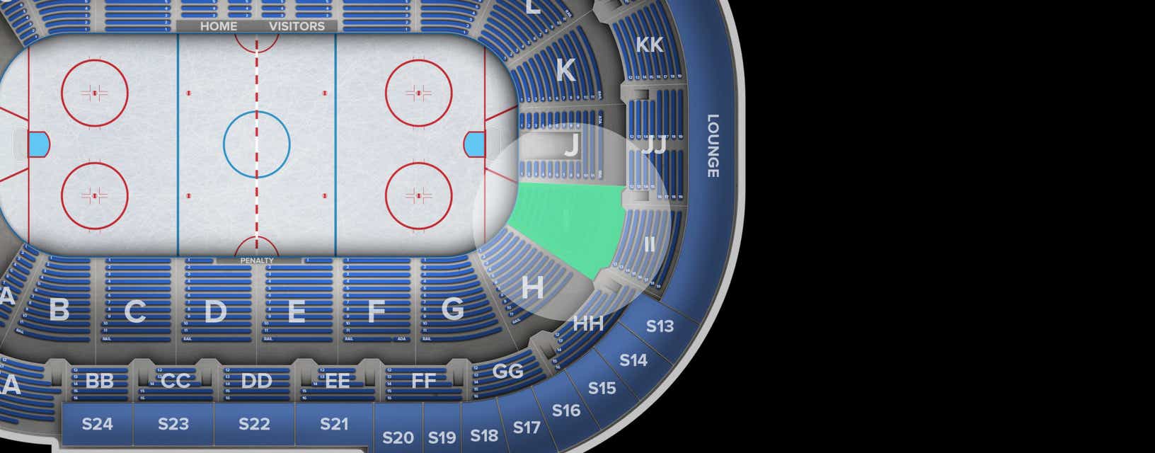 Seat view from Lower