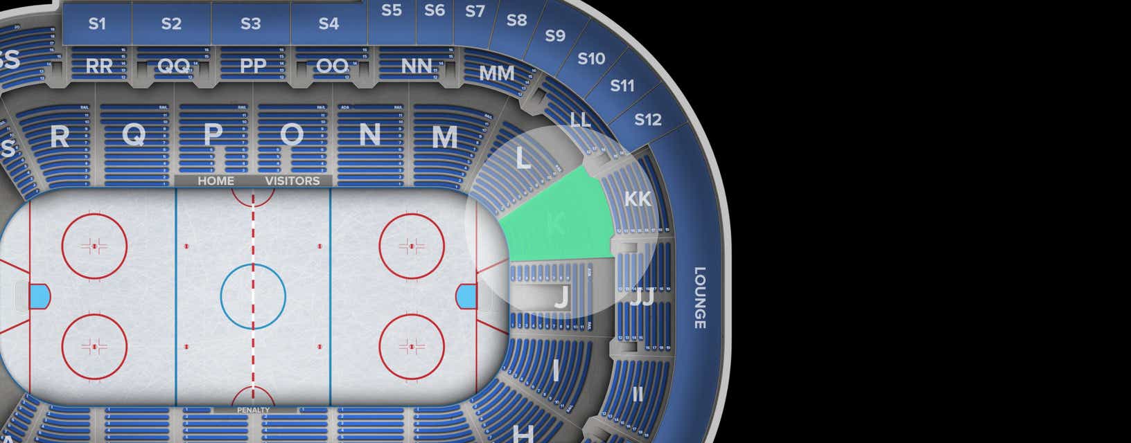 Seat view from Lower