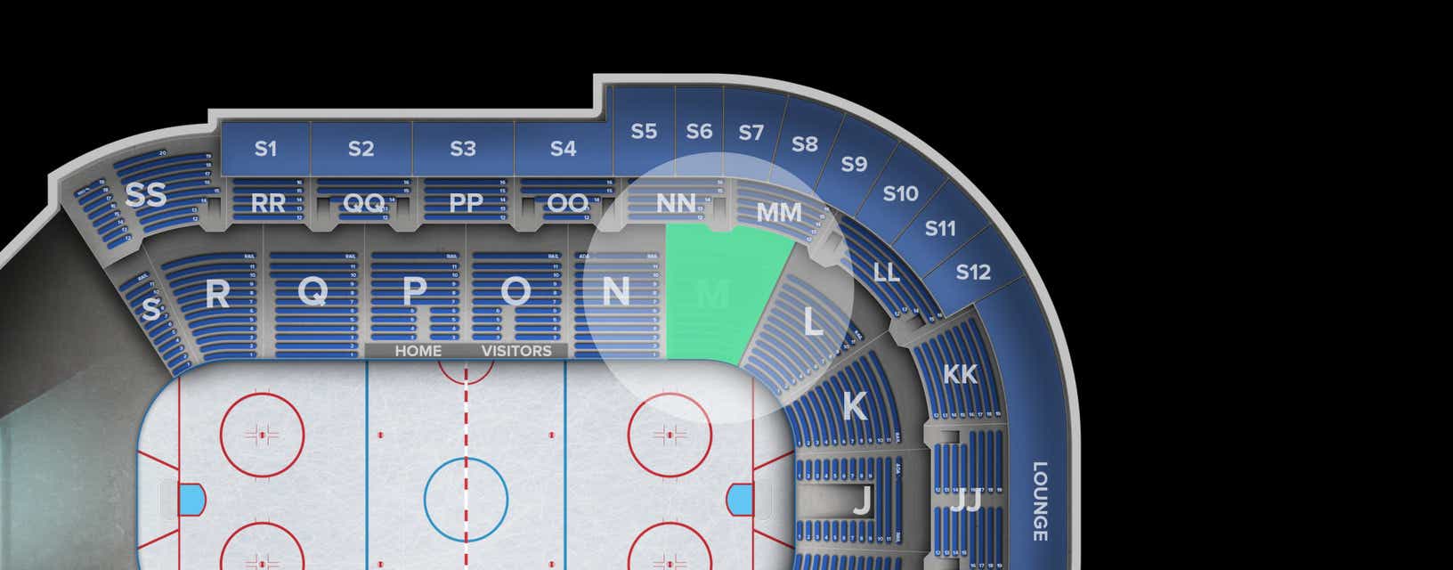 Seat view from Lower