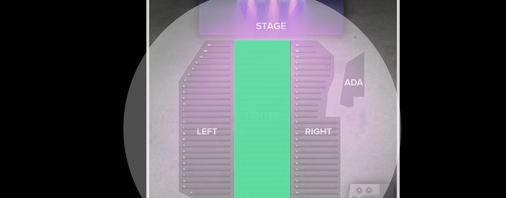 Seat view from Center
