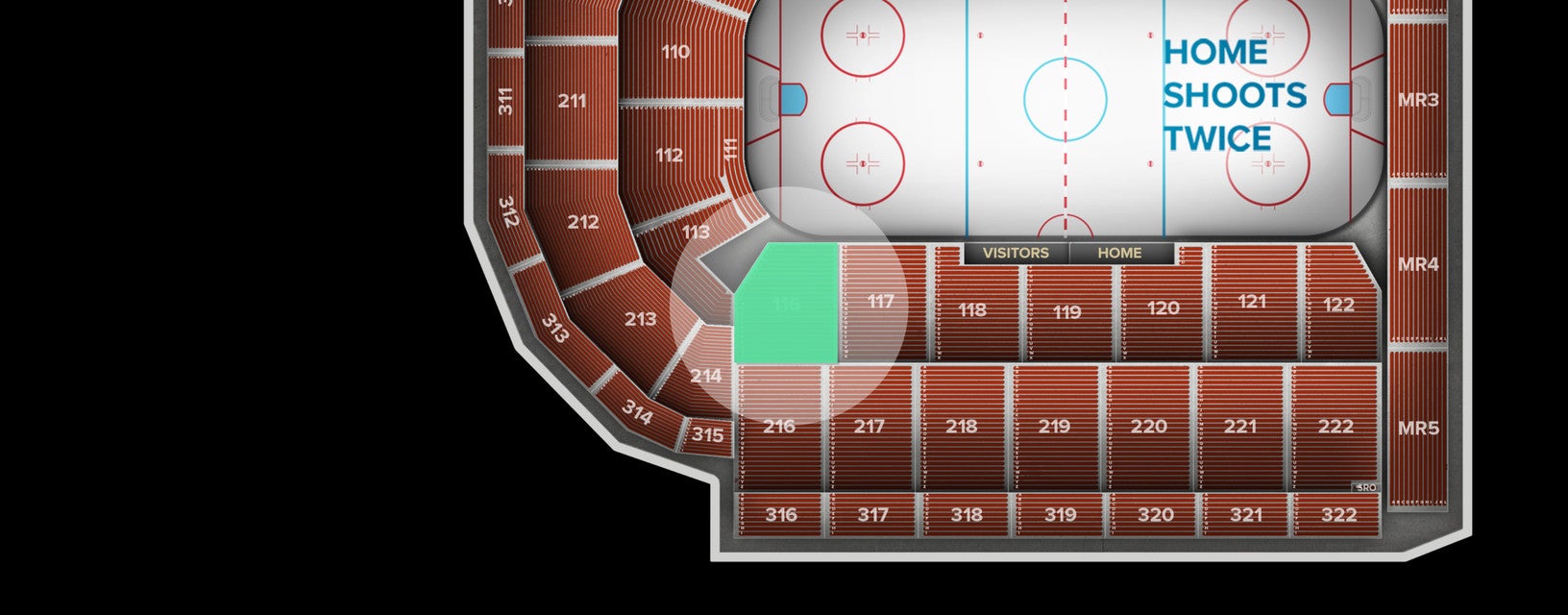 Seat view from Lower