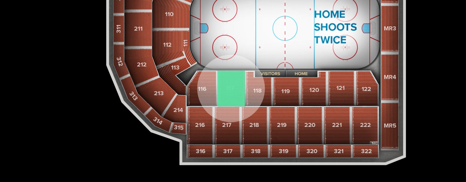 Seat view from Lower