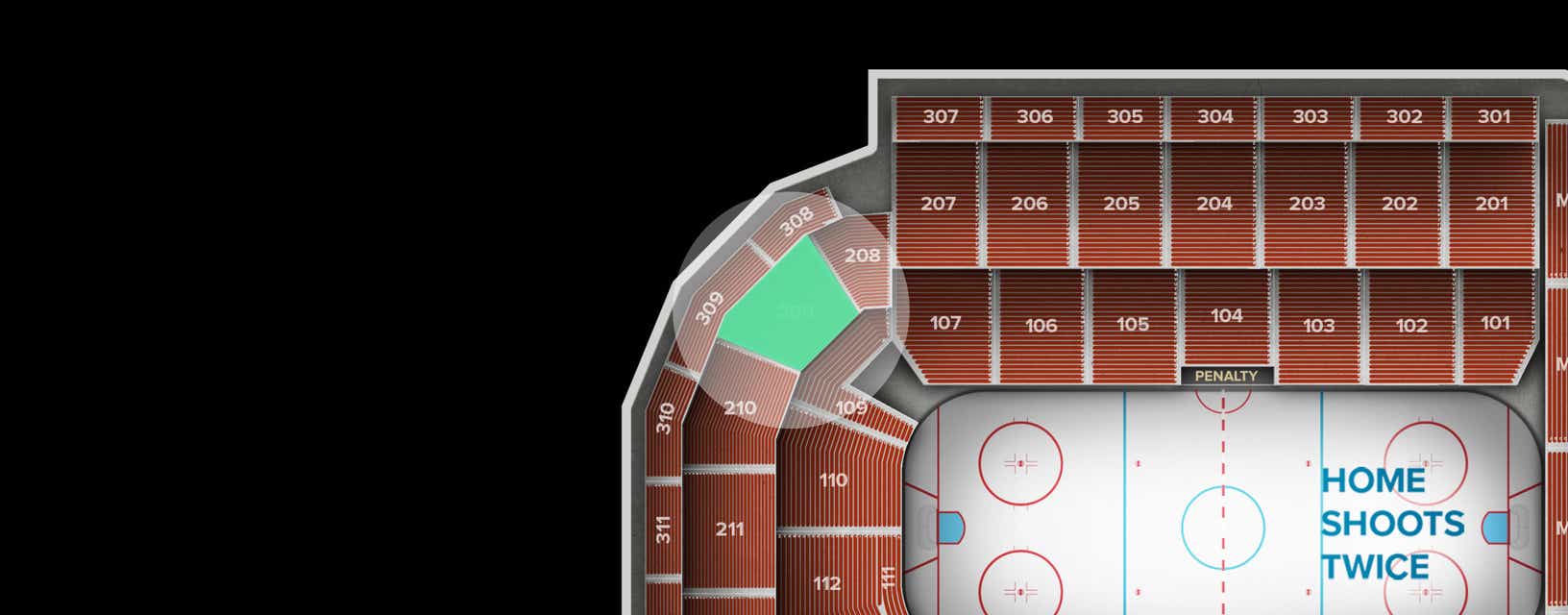 Seat view from Middle