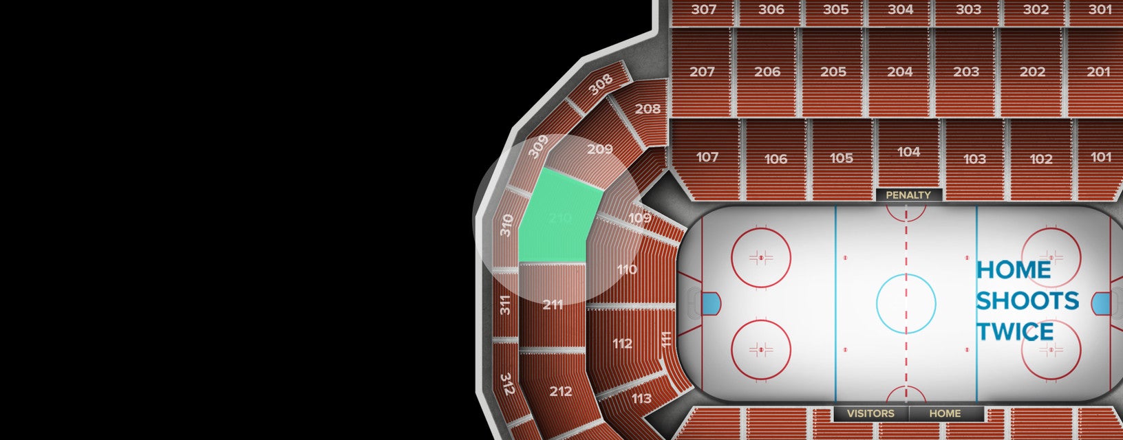 Seat view from Middle