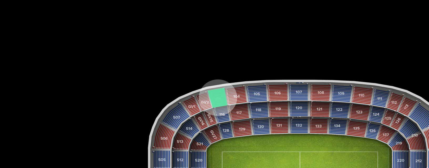 Seat view from Longside Upper