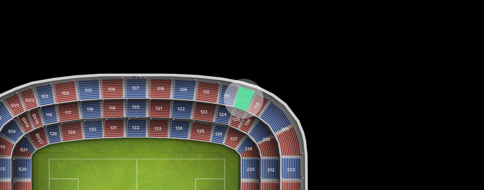 Seat view from Longside Upper