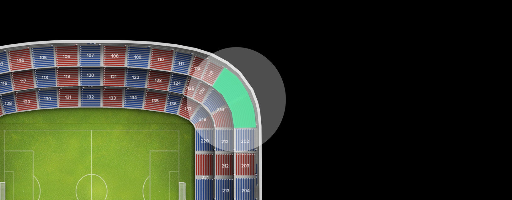 Seat view from Shortside Upper