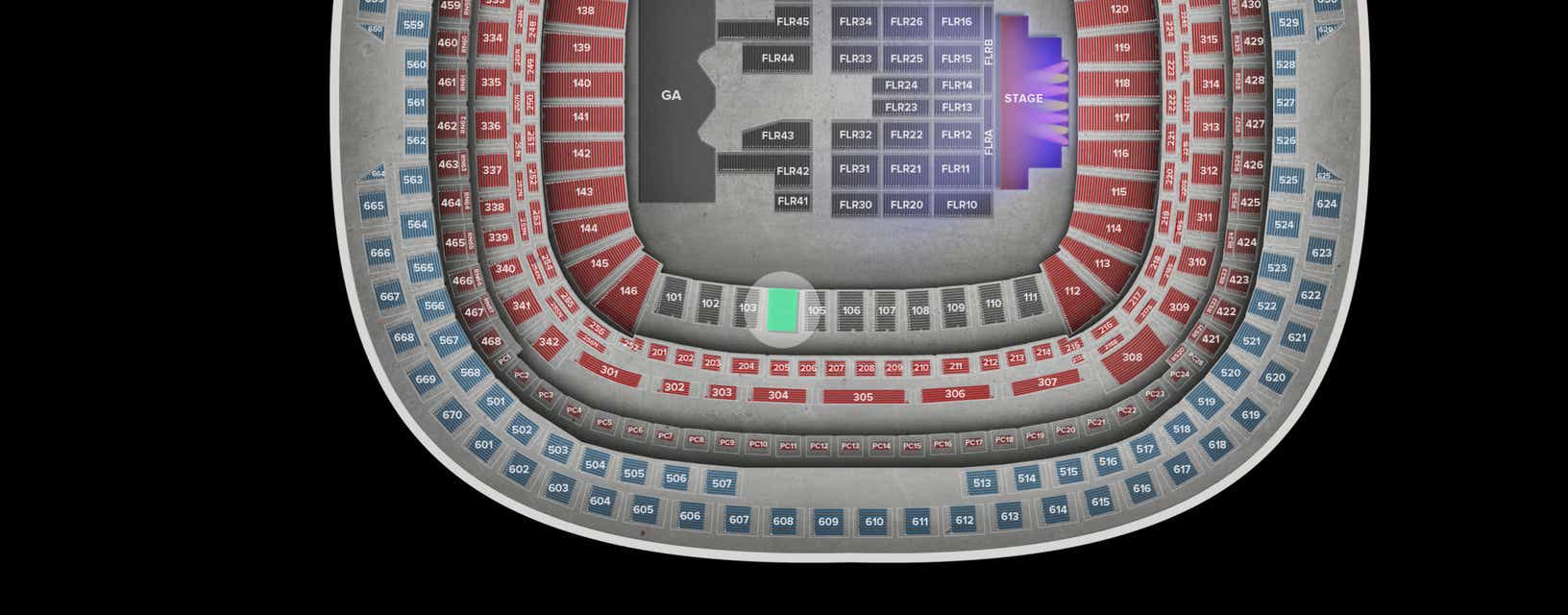 Seat view from Lower
