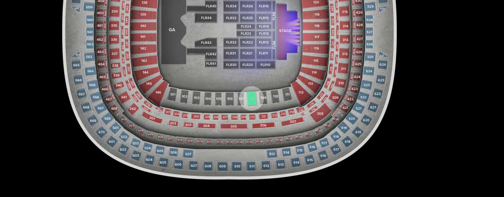 Seat view from Lower