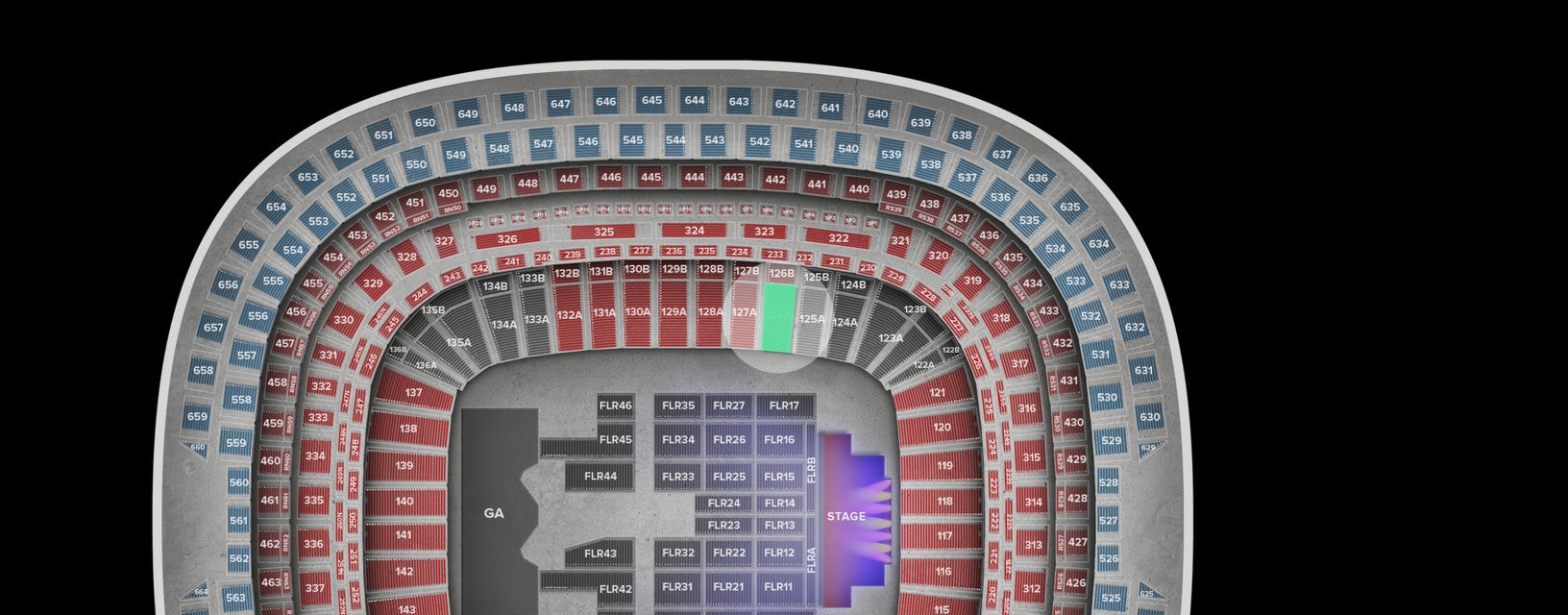 Seat view from Lower