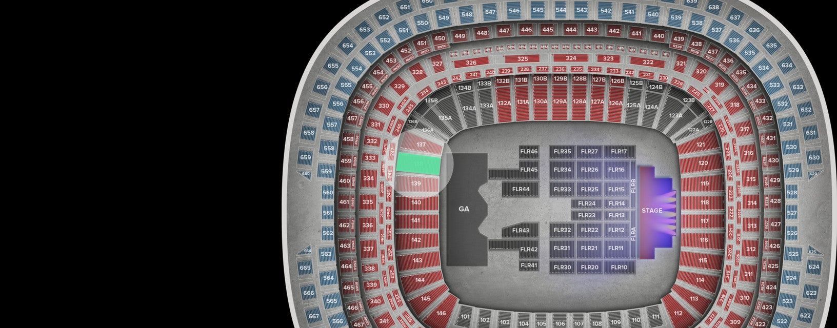 Seat view from Lower