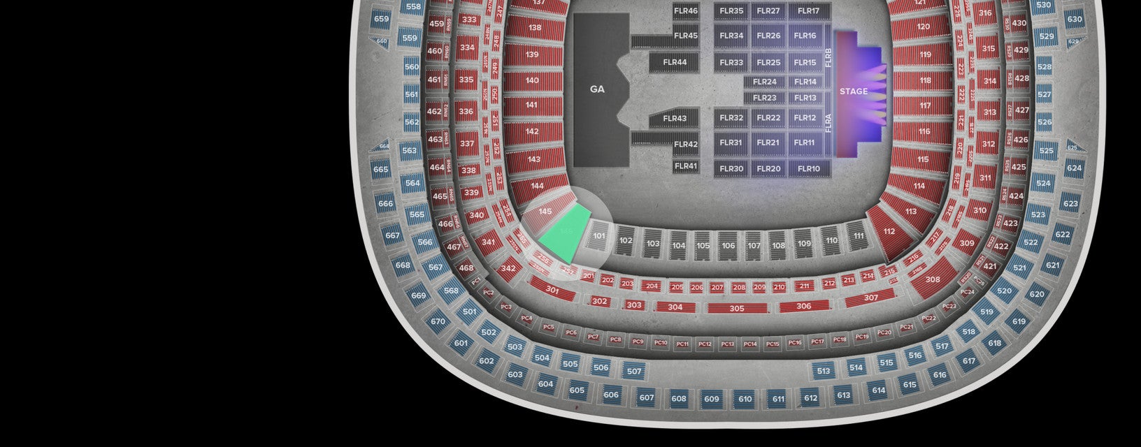 Seat view from Lower