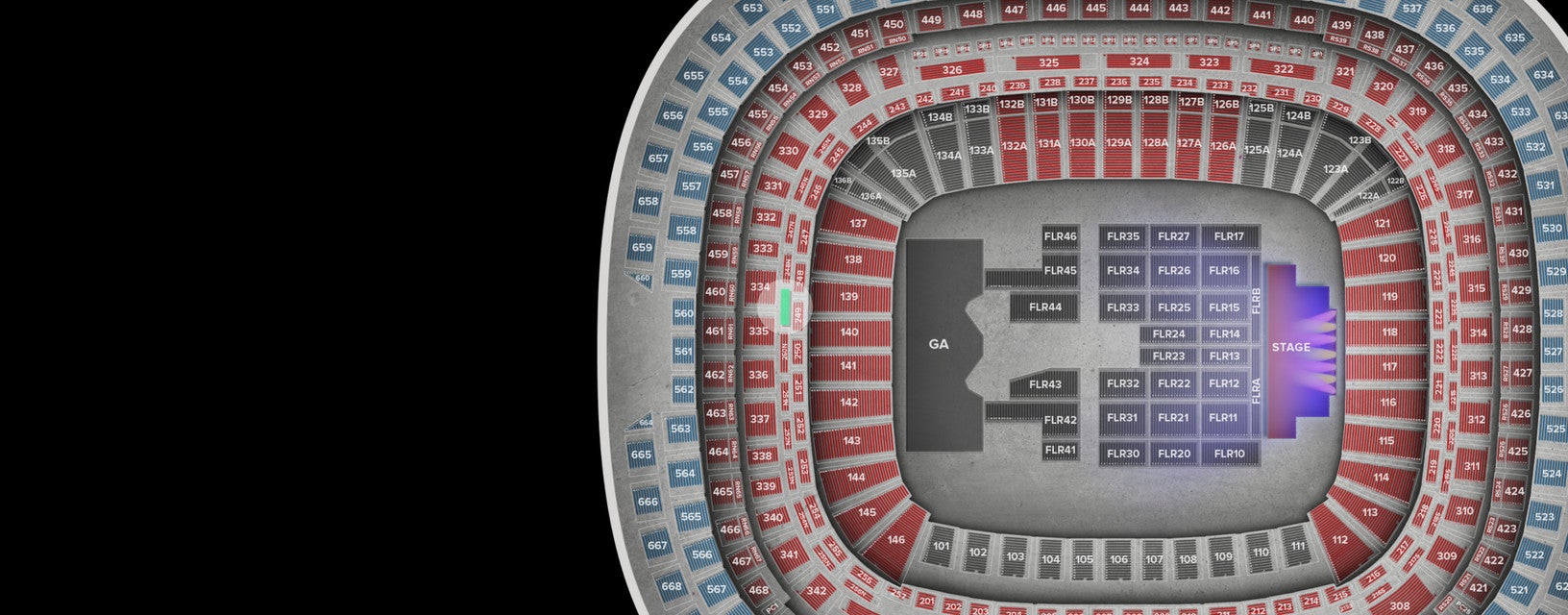 Seat view from Lower