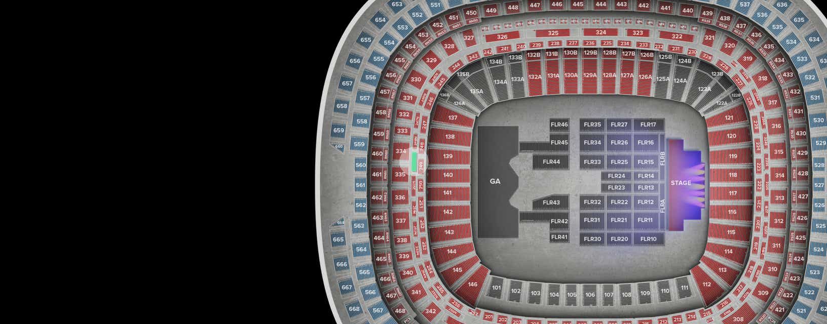 Seat view from Lower