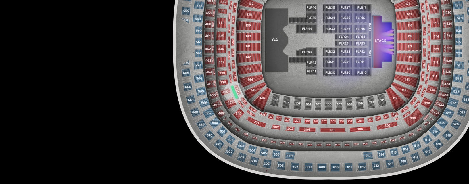 Seat view from Lower
