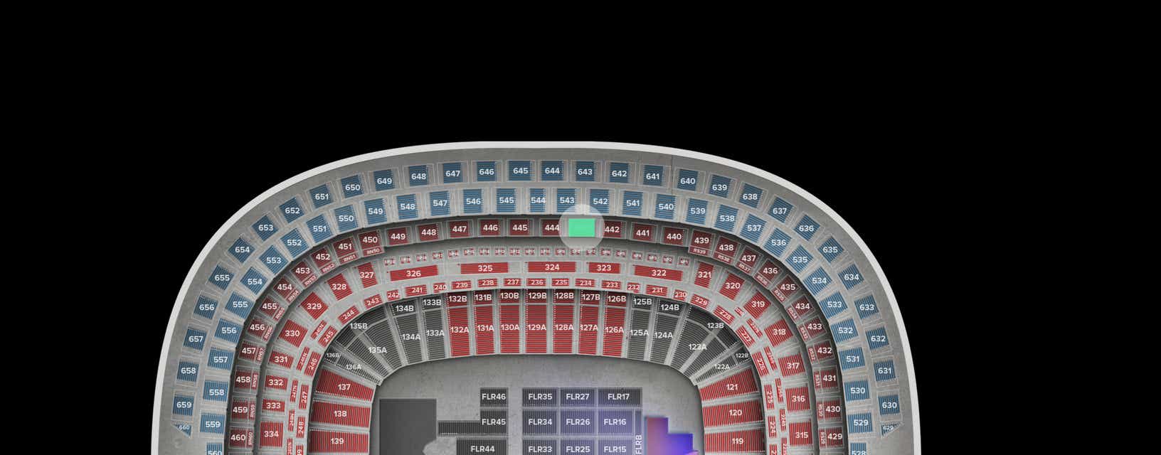 Seat view from Middle
