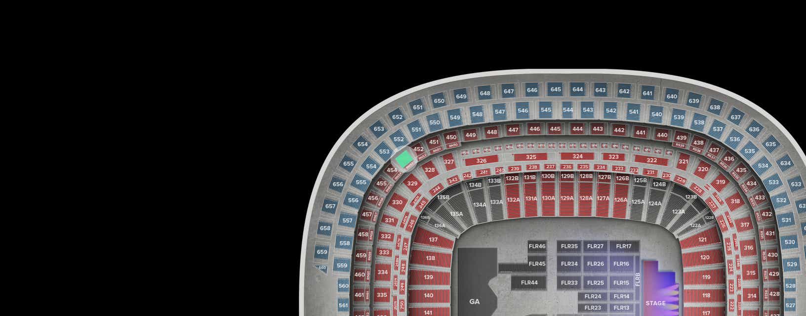 Seat view from Middle