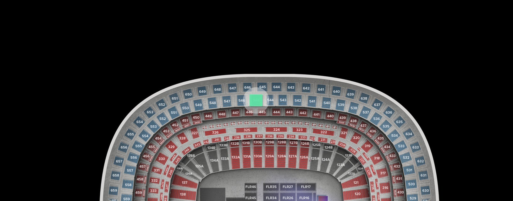 Seat view from Upper