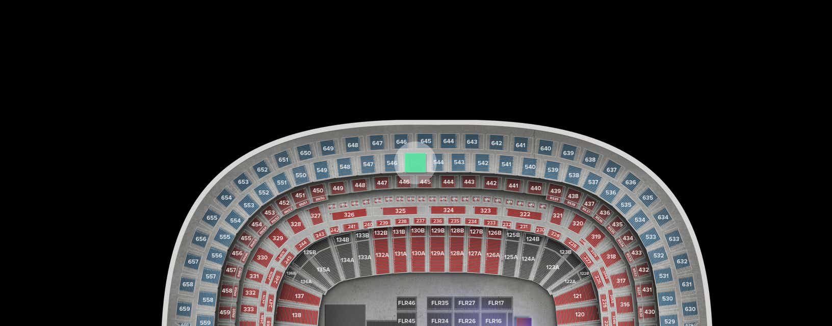 Seat view from Upper