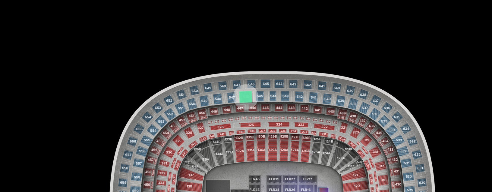 Seat view from Upper