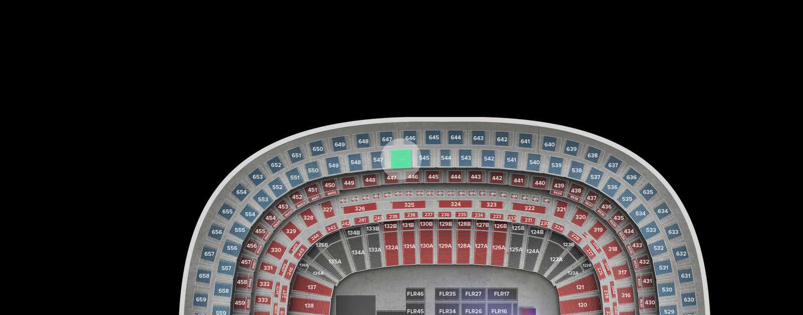 Seat view from Upper