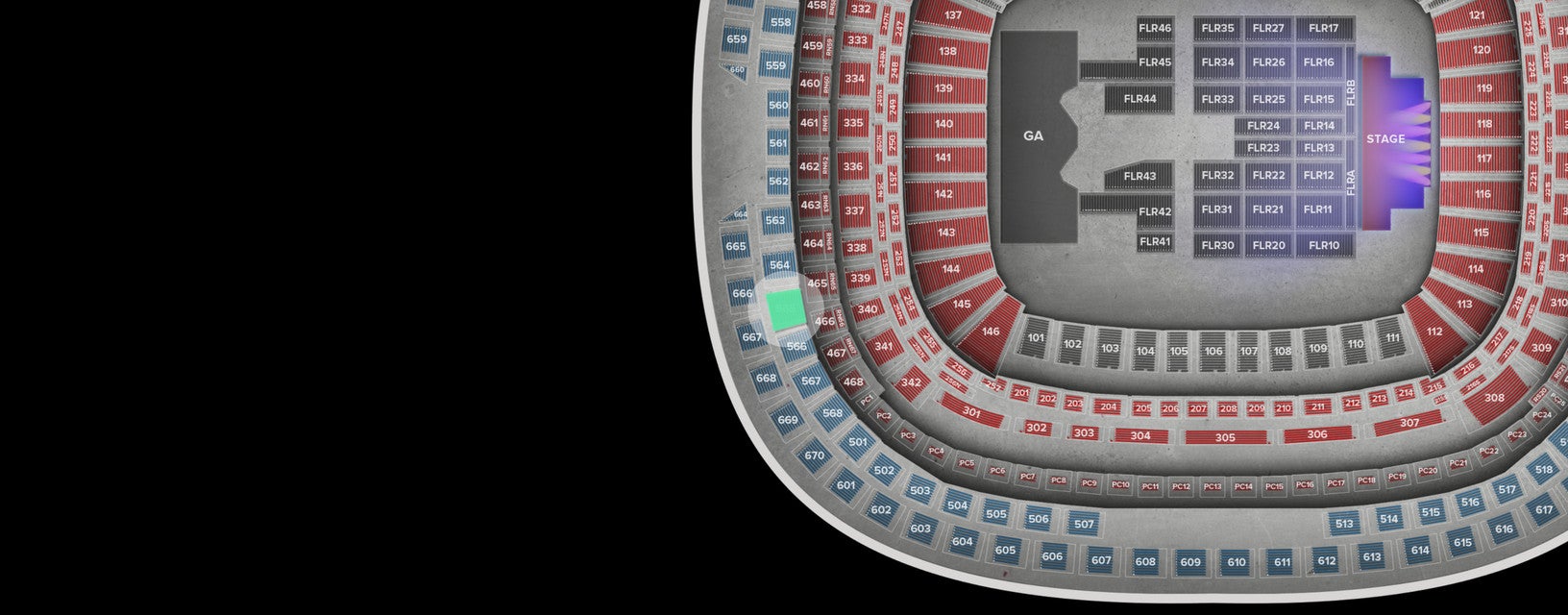 Seat view from Upper