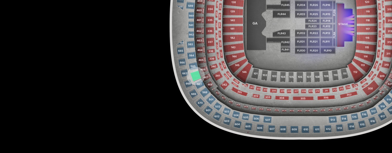 Seat view from Upper