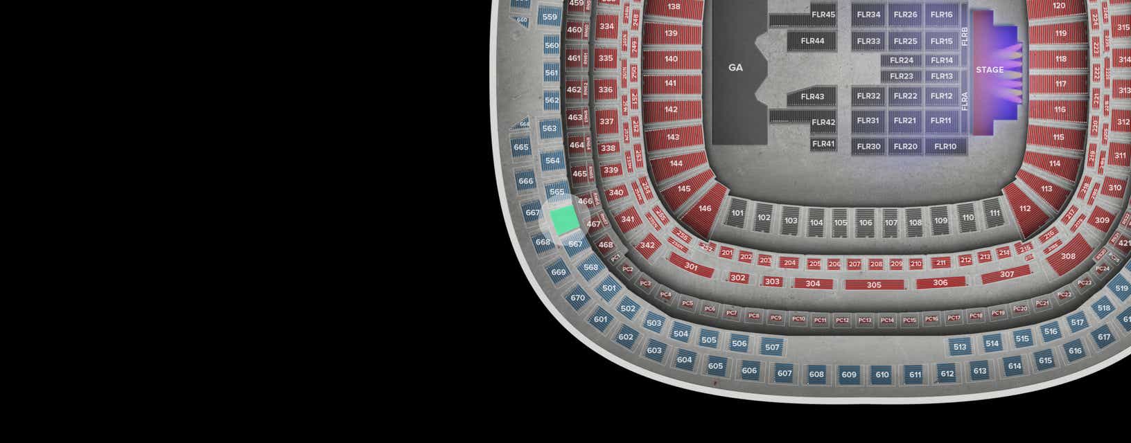 Seat view from Upper