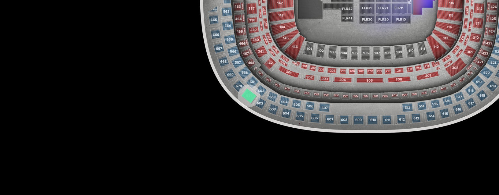 Seat view from Upper